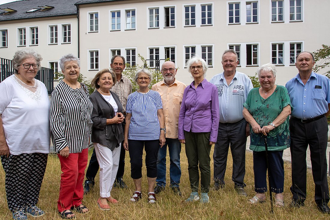 Das Bild zeigt die Mitglieder des Seniorenrates der Stadt Hof in der Amtsperiode 2021-2024.